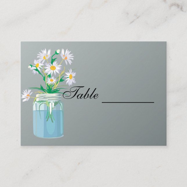 Summer Daisies Table Card (Front)