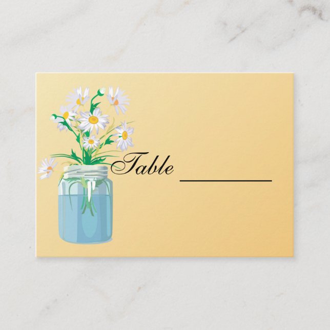 Summer Daisies Table Card (Front)