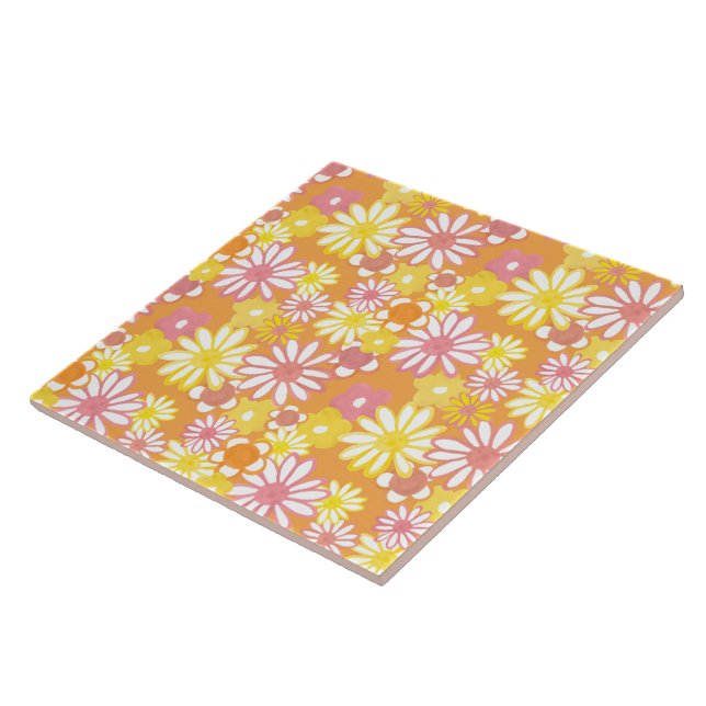 Summer Daisies Tile (Side)