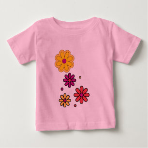 Summer Daisy Floral  Baby T-Shirt