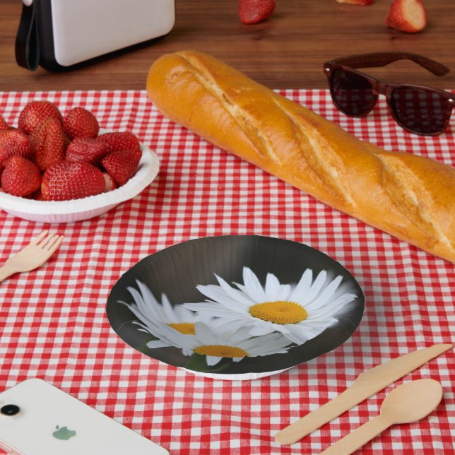 Summer Daisy Paper Bowl Plate (Picnic)