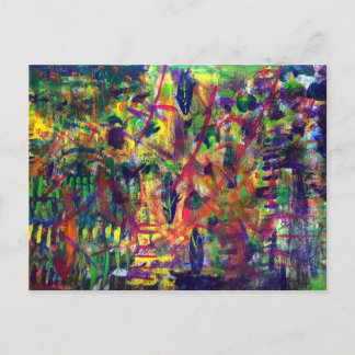 "Summer Dance" Acrylic Art Postcard