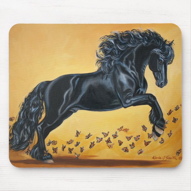 Summer Dance with Butterflies Mouse Mat (Front)