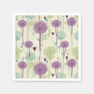 Summer Dandelion Design Napkin