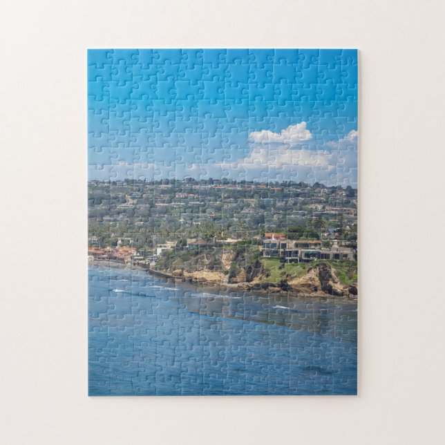 Summer Day at La Jolla Beach in San Diego, Califor Jigsaw Puzzle (Vertical)