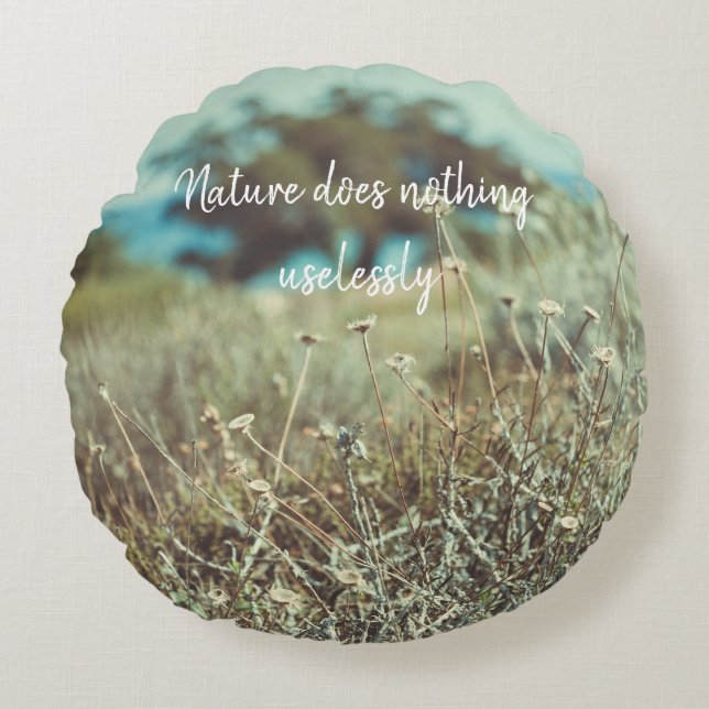 Summer Day at the Coast Round Cushion (Front)