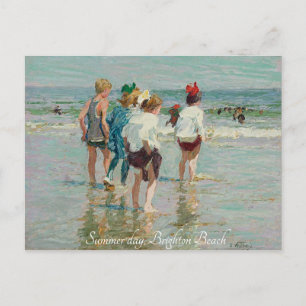 "Summer Day-Brighten Beach-EH Potthast" Postcard