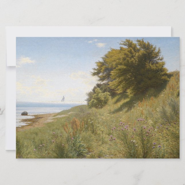 Summer Day by the Sea (by Ludvig Kabell) Card (Front)