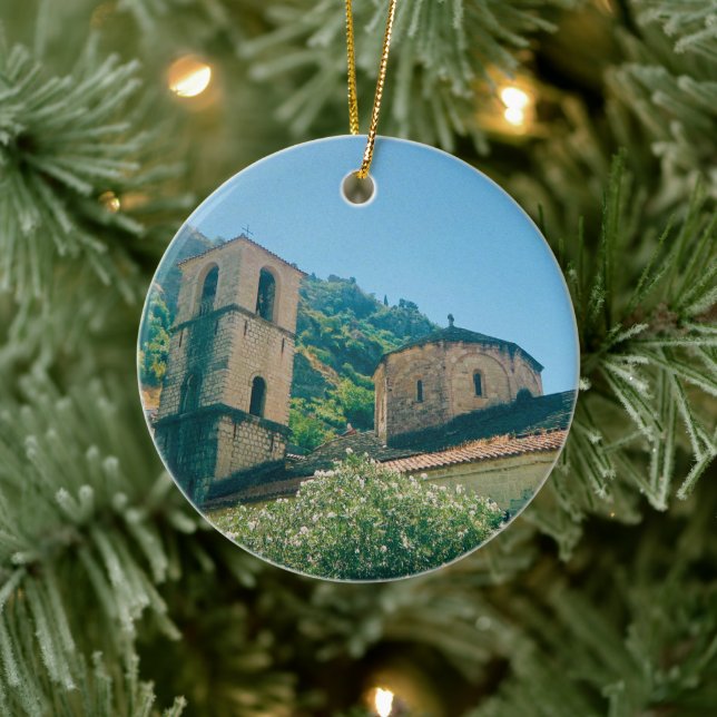 Summer day in Kotor  - Montenegro Ceramic Tree Decoration (Tree)