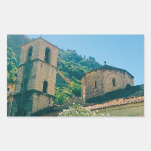 Summer day in Kotor  - Montenegro Rectangular Sticker