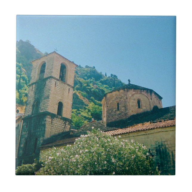 Summer day in Kotor  - Montenegro Tile (Front)