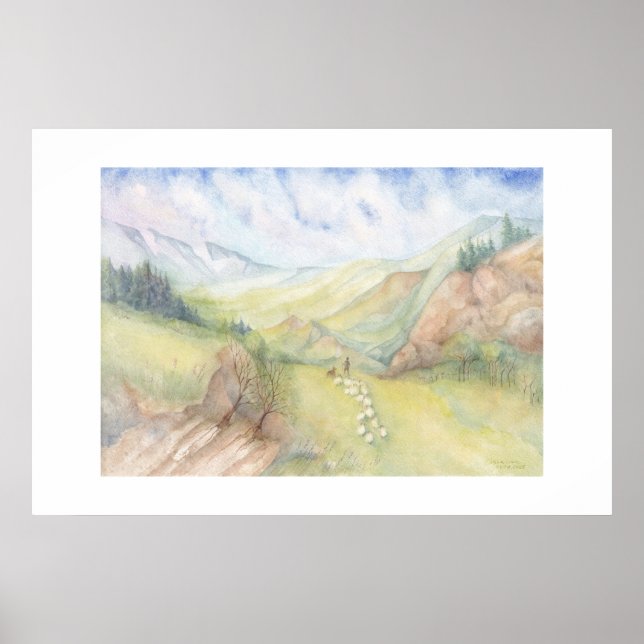 Summer Day In The Mountains Poster (Front)