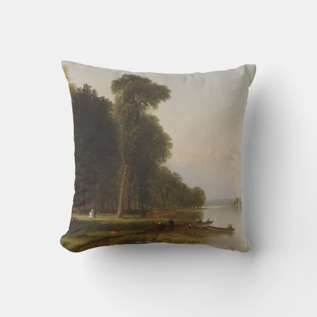 Summer Day on Conesus Lake Cushion (Front)