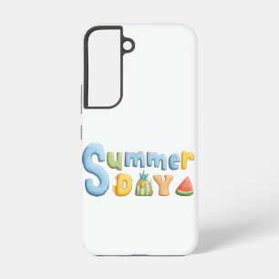 Summer Day - Summer Day Celebration Text Samsung Galaxy Case