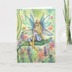 Summer Day Sweet Flower Fairy Art Card