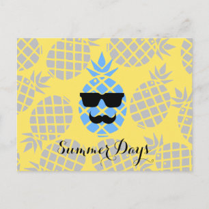 "Summer Days" Pineapple Postcard