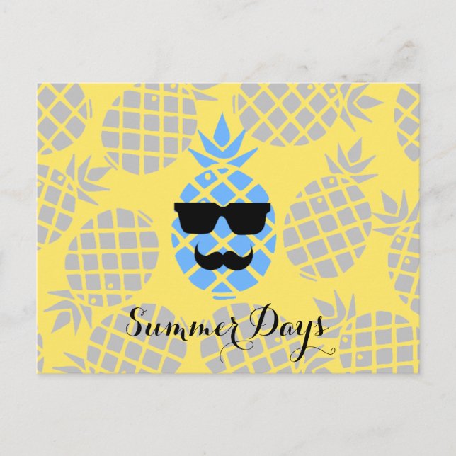 "Summer Days" Pineapple Postcard (Front)