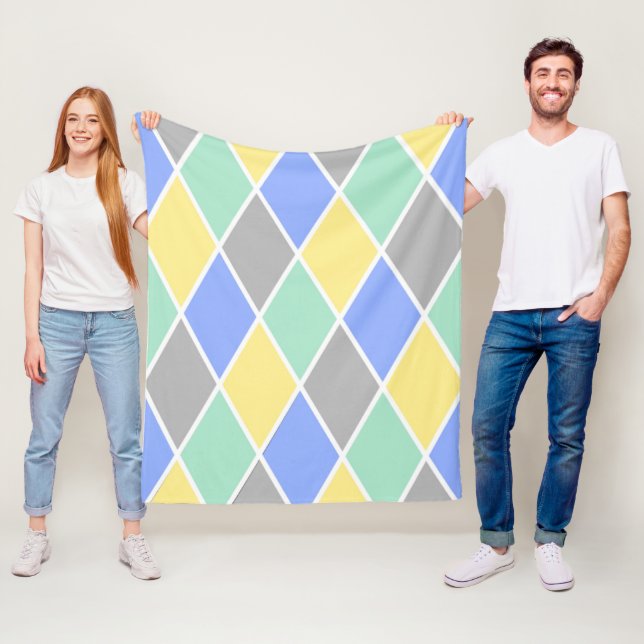 Summer Diamonds Fleece Blanket (In Situ)