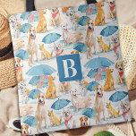 Summer Dogs Colourful Personalised Monogram Patter Tote Bag<br><div class="desc">Introducing our summer tote bag, perfect for dog lovers! This colourful tote features a playful pattern of dogs and is personalised with your monogram initial. It's perfect for a day at the beach, pool, or for running errands and shopping. The spacious interior is great for carrying towels, sunscreen, and snacks,...</div>