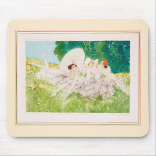 Summer Dreams, 1934 by Louis Icart Mouse Mat