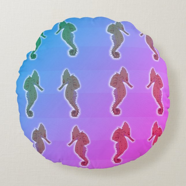 Summer Dreams, Seahorses cushion (Front)