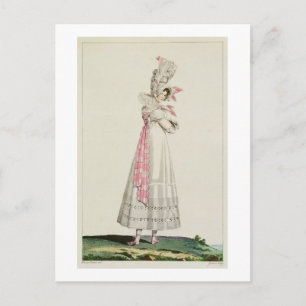 Summer Dress, fashion plate from 'Incroyables et M Postcard
