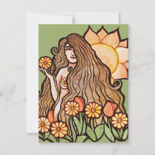 Summer Earth Goddess Postcard