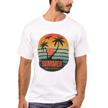 Summer, Enjoy Your Life, Retro sunset beach