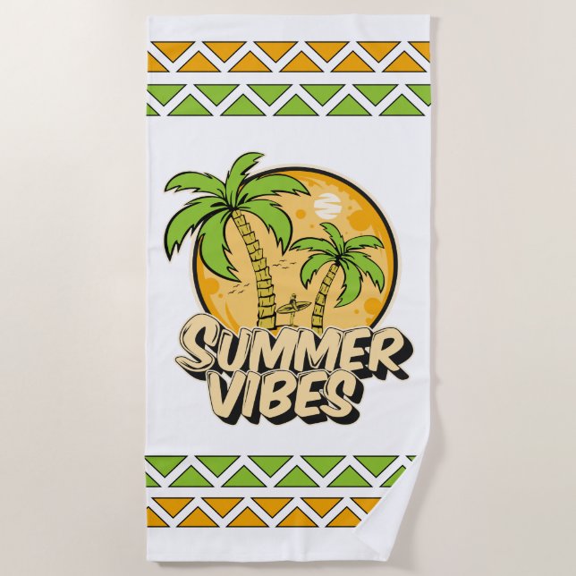 Summer Escape Beach Towel (Front)