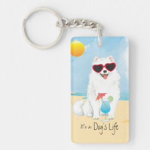 Summer Eskie Key Ring