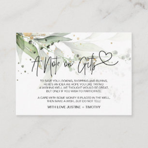 Summer Eucalyptus A Note on Gifts Wishing Well Enclosure Card