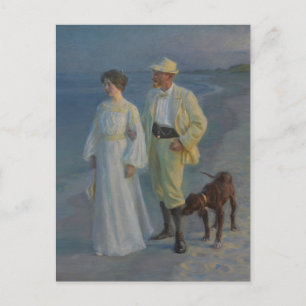 Summer Evening at Skagen Beach Postcard