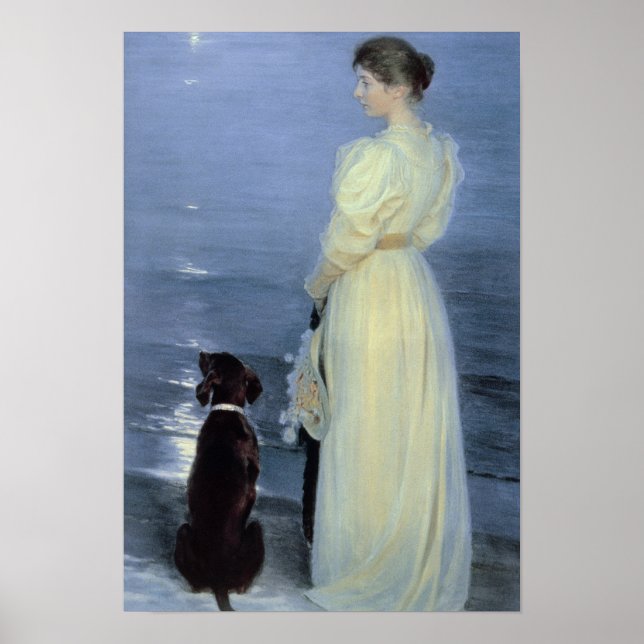 Summer Evening at Skagen Poster (Front)