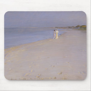 Summer evening at the South Beach, Skagen, 1893 Mouse Mat