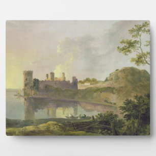 Summer Evening (Caernarvon Castle) c.1764-65 (oil Plaque