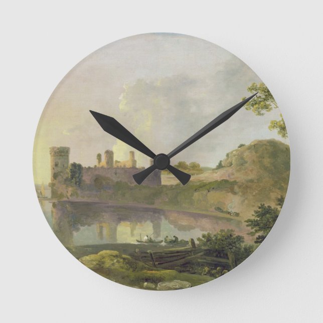 Summer Evening (Caernarvon Castle) c.1764-65 (oil Round Clock (Front)