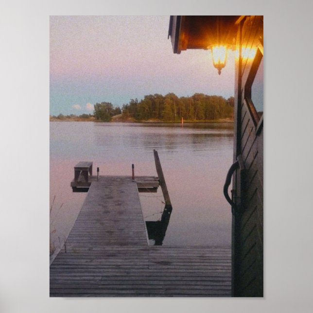 Summer evening in the swedish archipelago poster (Front)