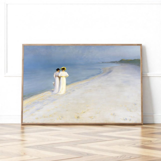Summer evening on Skagen's Beach,P.S.Krøyer, Art Poster (Creator Uploaded)
