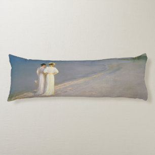 Summer Evening on the Skagen Southern Beach Body Cushion