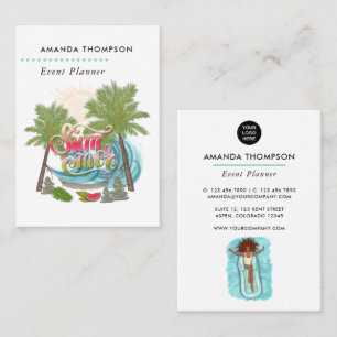 Summer Event Planner Business Card