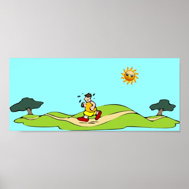 Summer Exercise Funny Poster (Front)