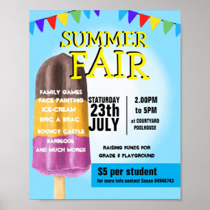 summer fair fest poster