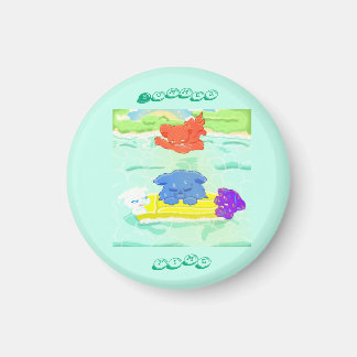 Summer family cats magnet