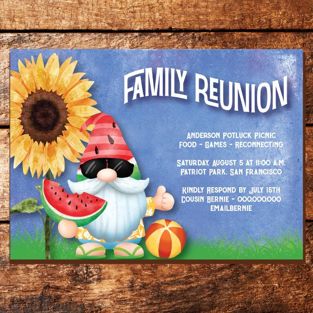 Summer Family Reunion Invitation (Creator Uploaded)