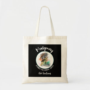 Summer Family Vacation Black Tote Bag