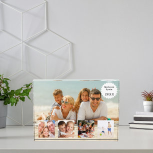 Summer family vacation photo collage