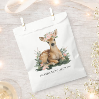 Summer Fawn Watercolor Baby Shower Favour Bags
