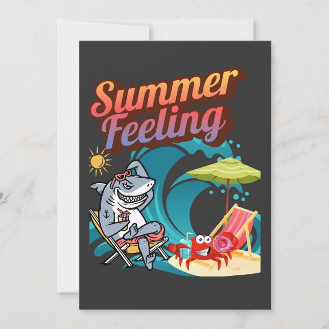 "Summer Feeling" Invitation (Front)