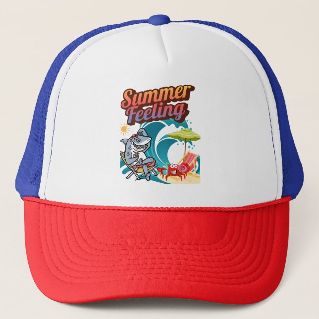 summer feeling trucker hat (Front)