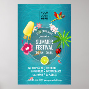 Summer Festival Club/Corporate advertisement Poster